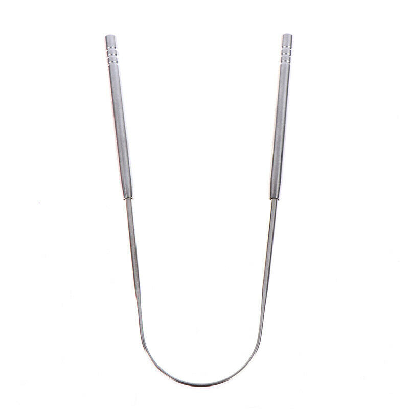 1PC Stainless Steel Tongue Scraper Brush Cleaning Scraper Oral Care ImproveFCA