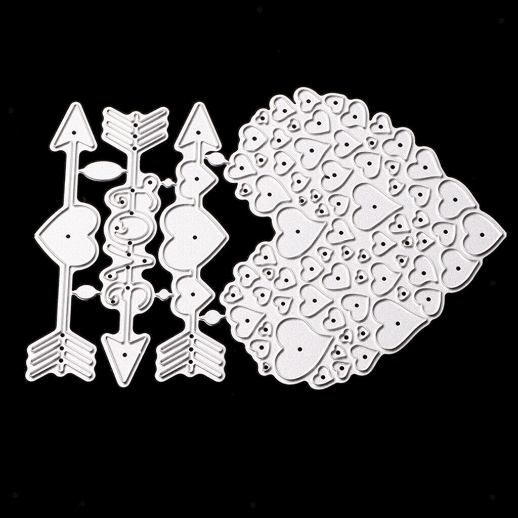 Love Heart Stencil Metal Cutting Dies DIY Scrapbooking Photo Album Decors