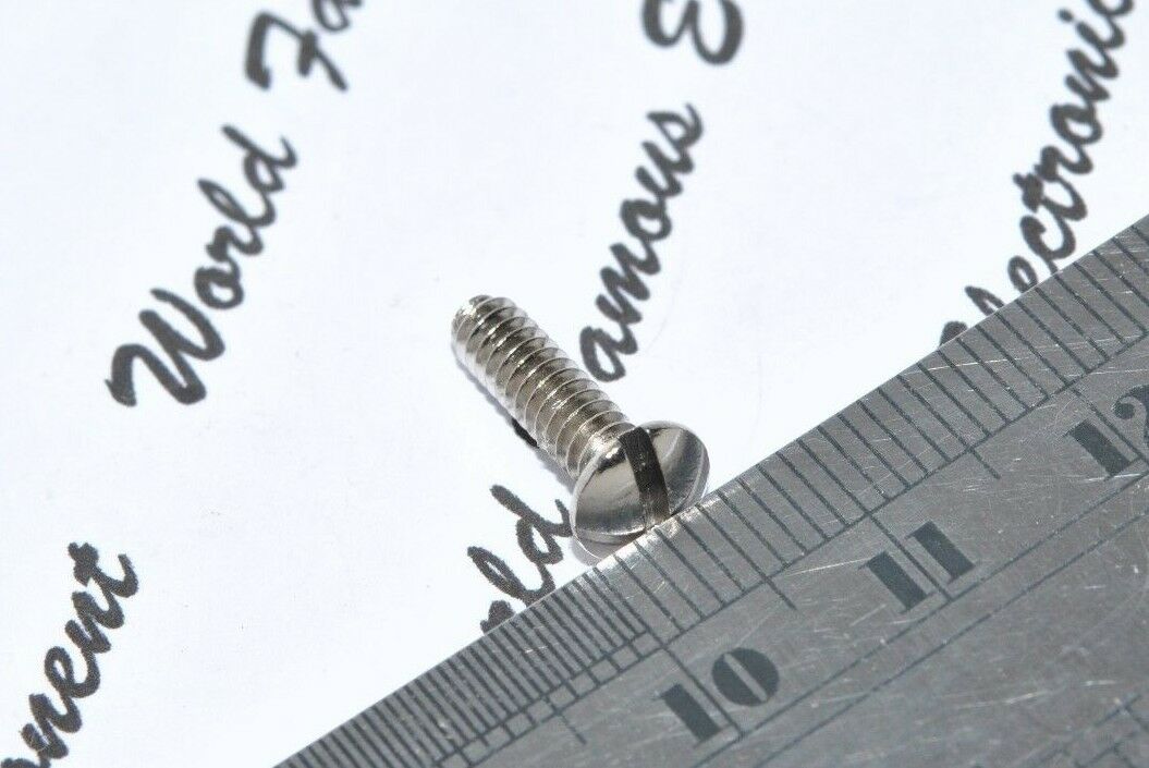10pcs - #6-32x1/2" (12.7mm) Nickel-Plated Copper Wallplate Screw
