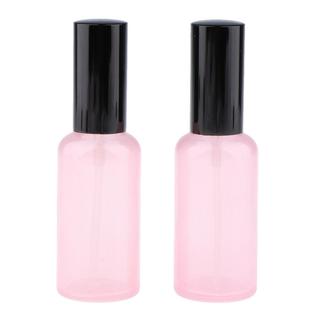 4pcs Empty Glass Pump Spray Bottle for Perfum Toner Amber Cosmetic Atomizer