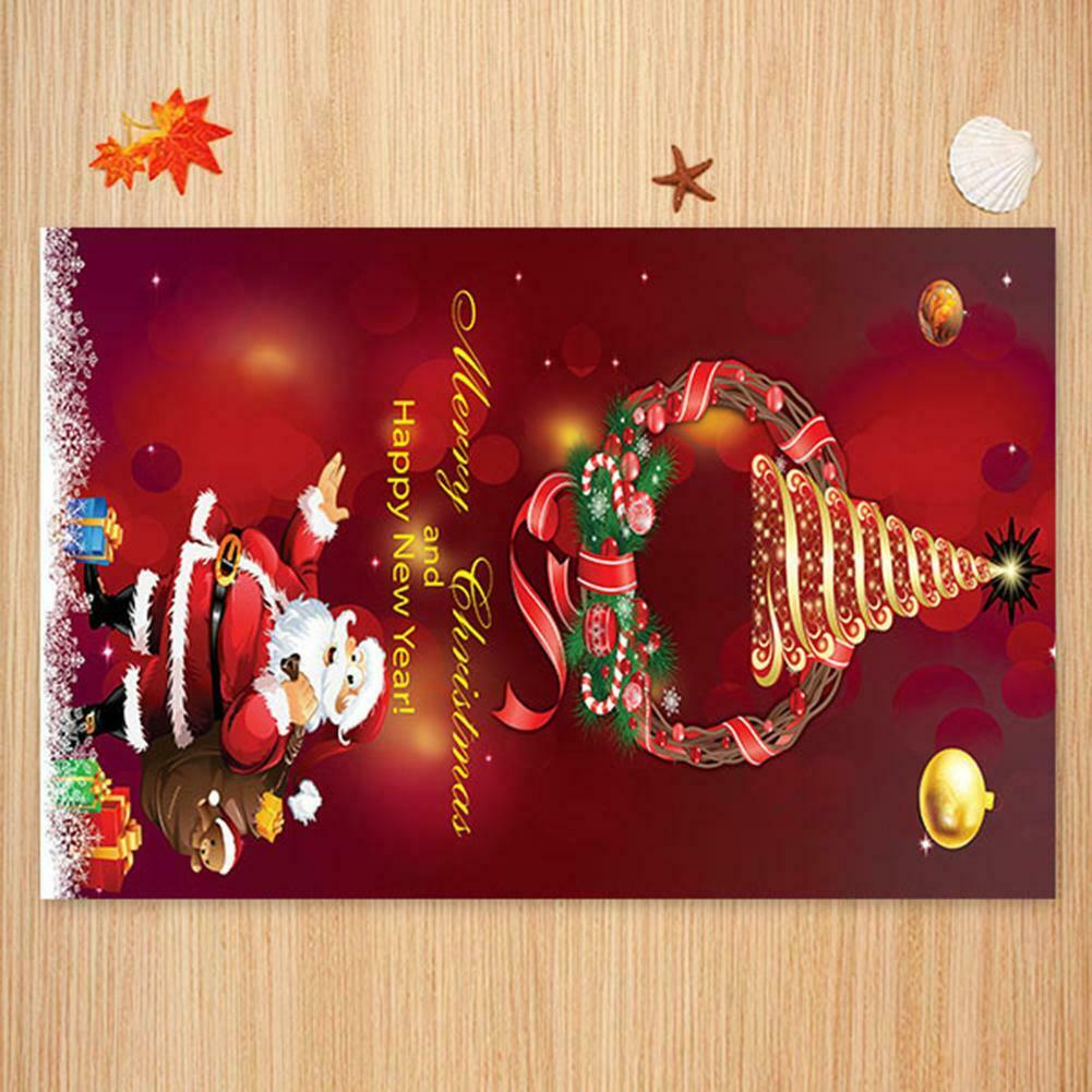 40x120cm Christmas Santa Claus Anti-slip Pad Kitchen Floor Mat Carpet Rug @