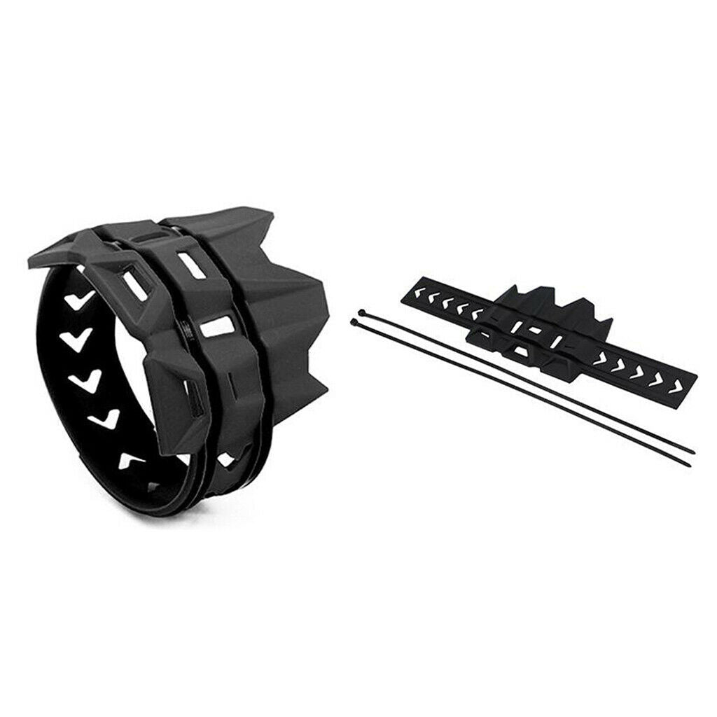 Motorcycle Exhaust Muffler Protector Guard Cover for 2 or 4 Stroke, Black