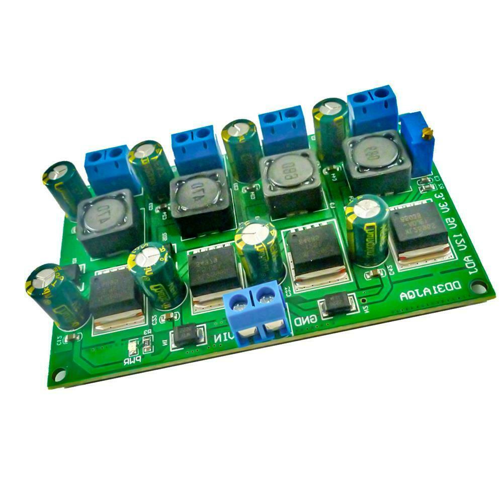 4 Channel Step-down Power Module Buck Converter DC-DC 4.5-30V to 3.3V/5V/12V 3A