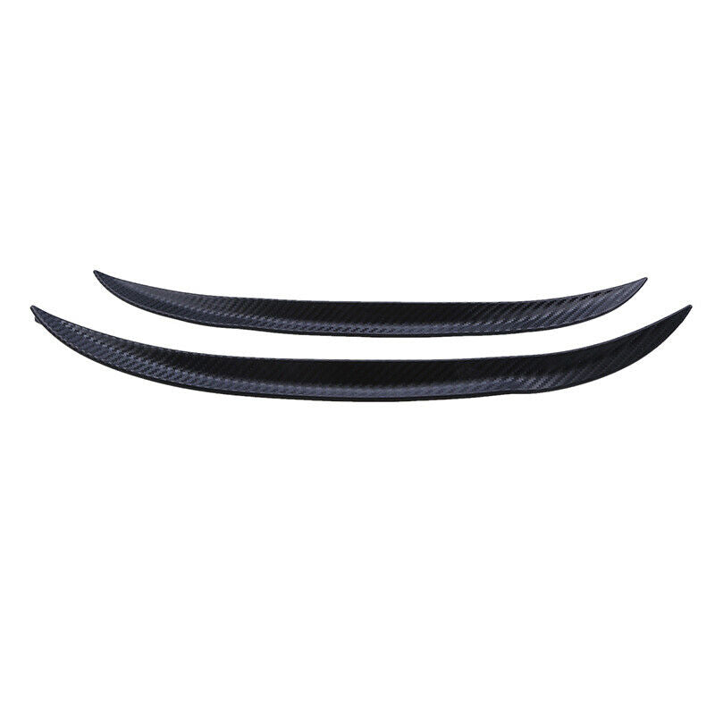 2Pcs Car Carbon Fiber Wheel Eyebrow Lips Fender Flares Protector Strip Universal