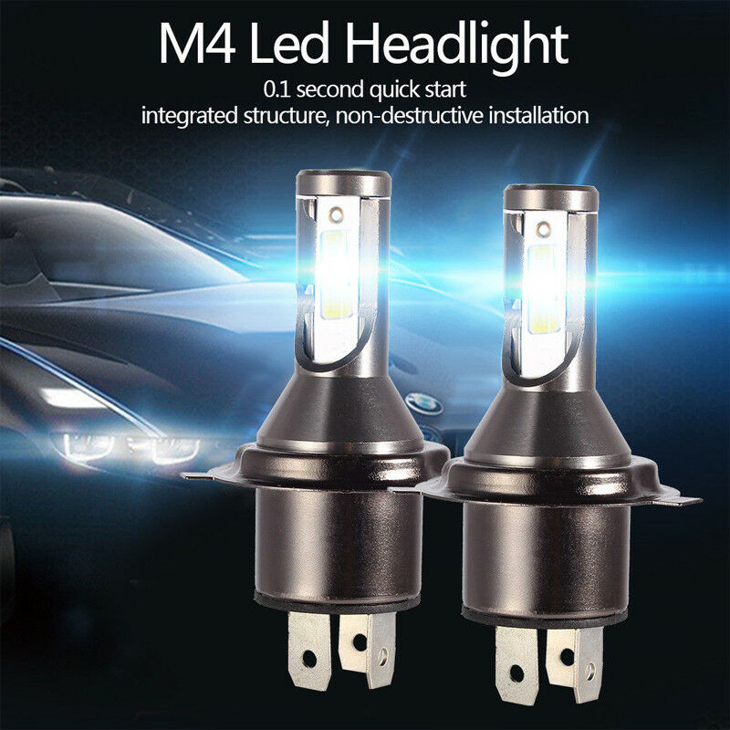 2PCS H4 Hi/Lo LED Headlight Headlamp 26000LM 6000K 110W Kit Conversion Bulbs