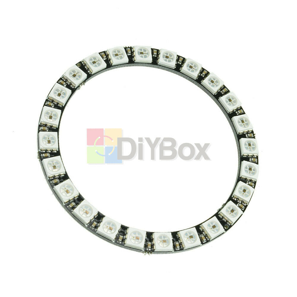 Fit For Arduino WS2812B 5050 RGB LED Ring 24Bit RGB LED + Integrated Drivers