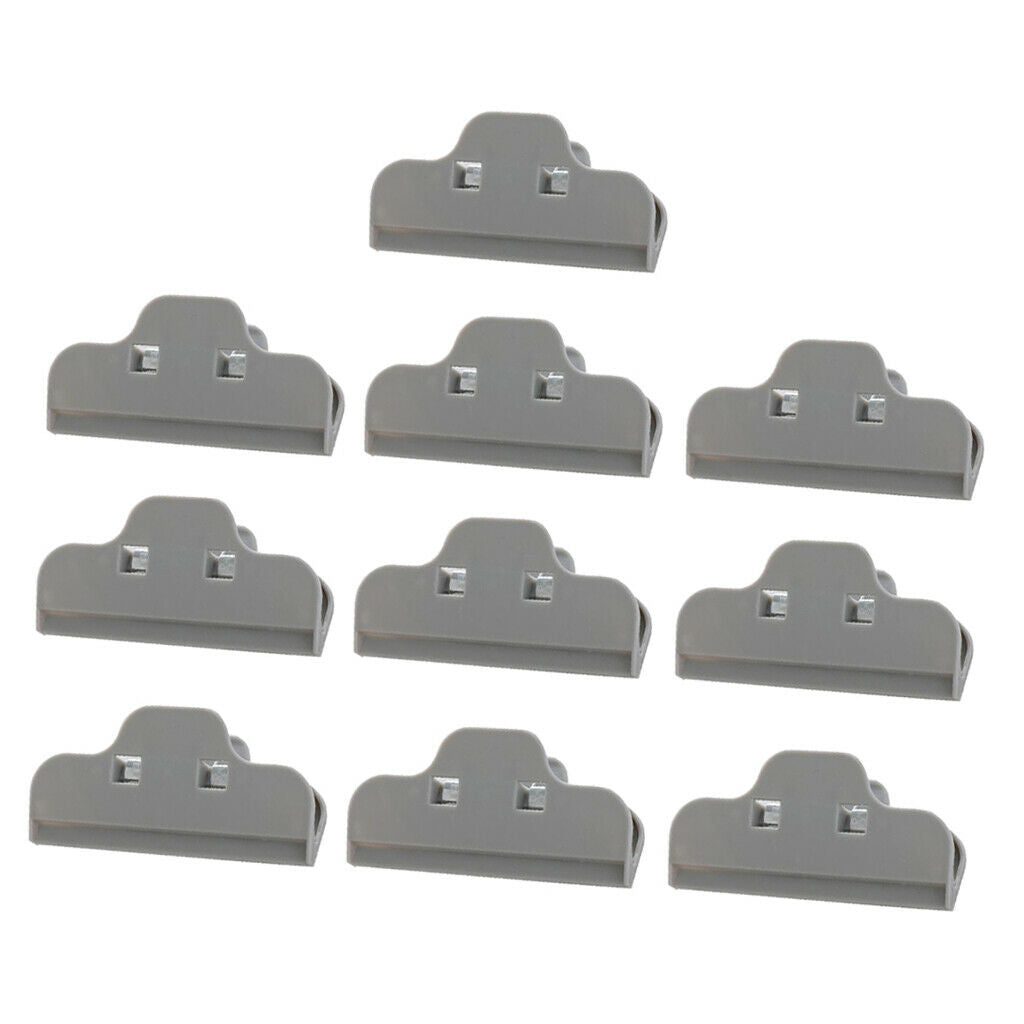10 Pcs Food Bread Storage Clip Household Snack Sealing Bag Clips 4inch Gray