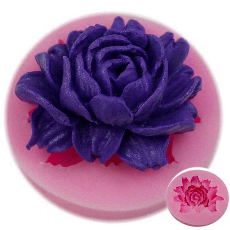 Cake Mould Silicone Big Rose Flower Chocolate Sugarcraft Fondant Mold Decoration