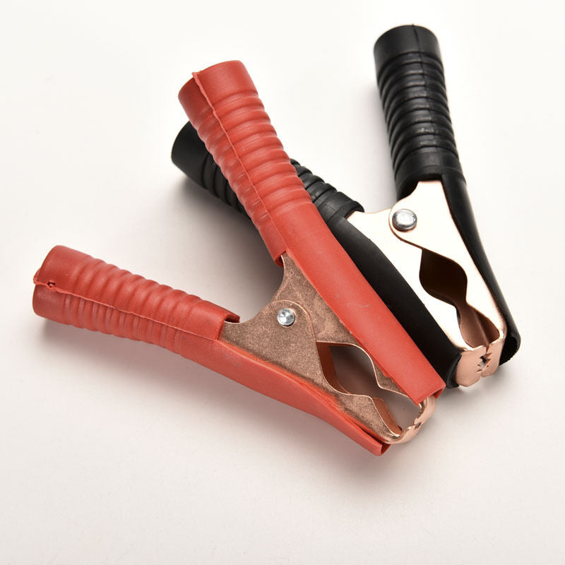 2X Metal Car Battery Clip Crocodile Alligator Test Clamp 100A 90mm Red&Bl.l8