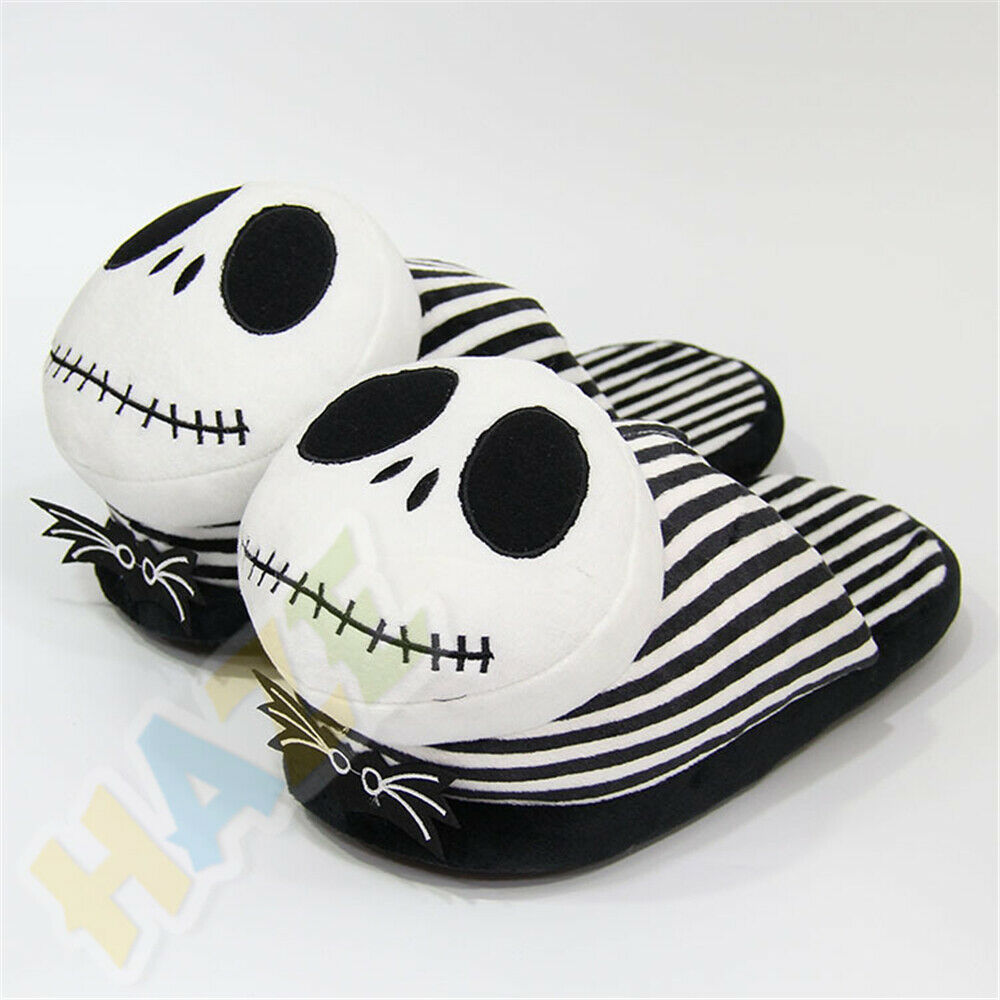 The Nightmare Before Christmas Jack Skellington Anti Slip Warm Slippers Unisex