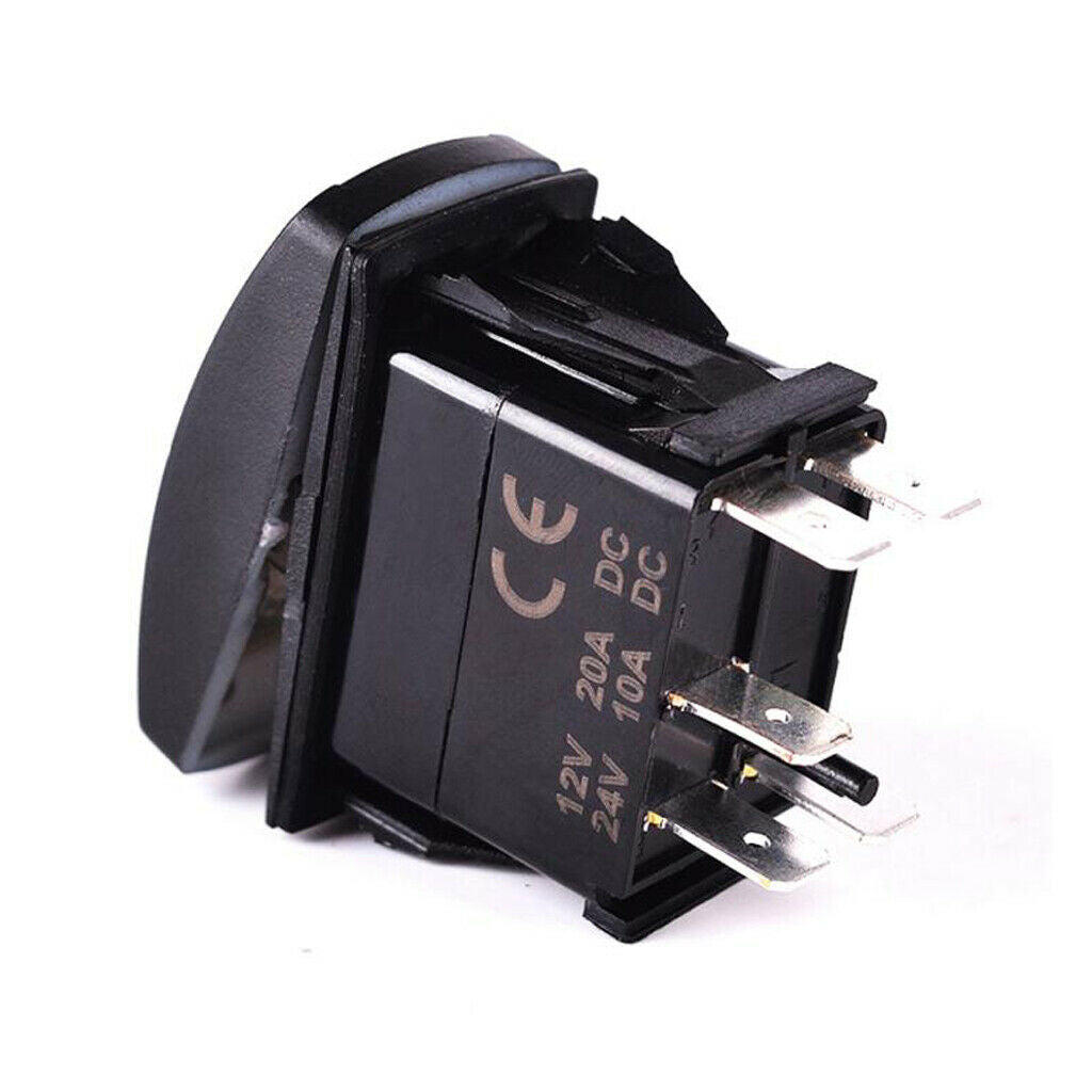 5 Pin 12V Boat Marine LED ON-OFF illuminated Toggle Rocker SPST Switch S005