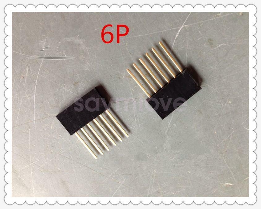 10pcs 6 Pin Female tall stackable Header Connector socket for Arduino Shield