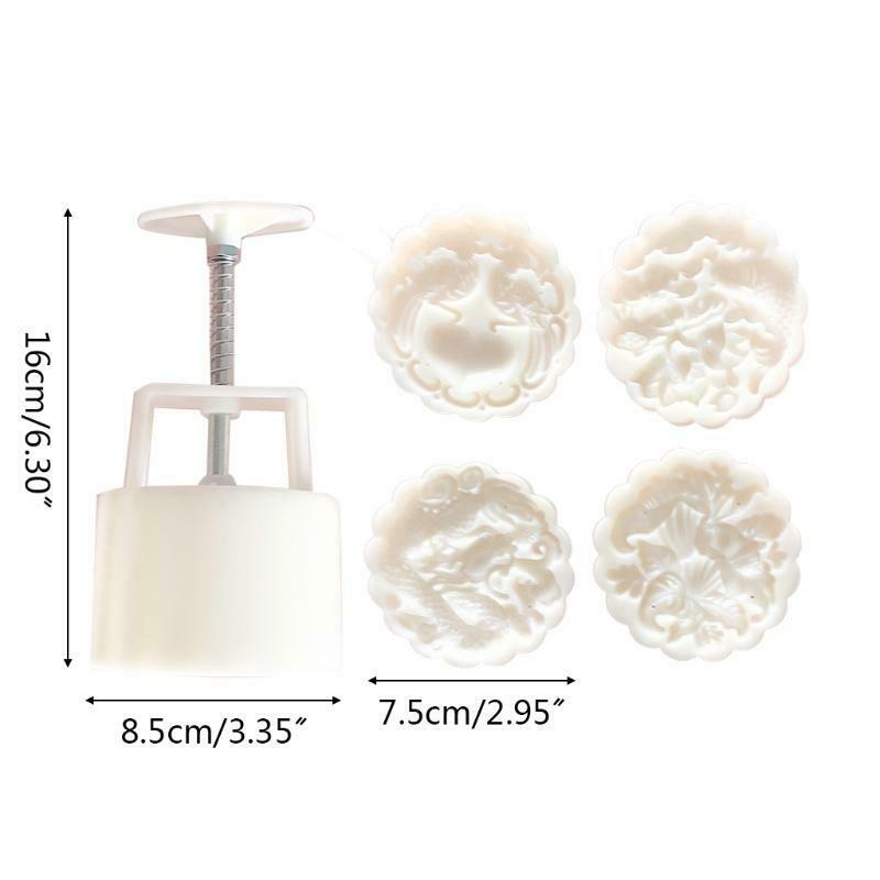 150g Mooncake Mold Mid-Autumn Festival Hand-Pressure Dragon Moon Cake Mould DIY