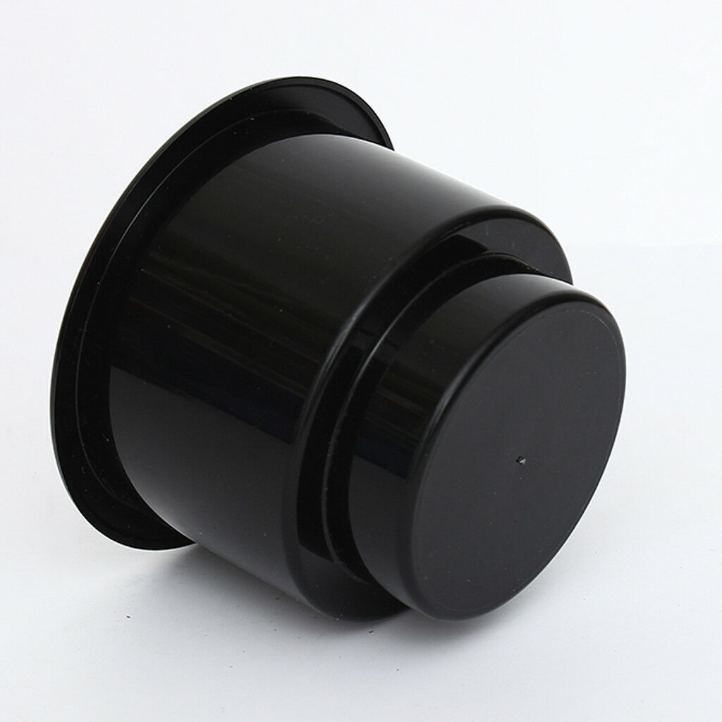 Black No Drain Holes Plastic Cup Drink Holder Fastener Car Boat Parts