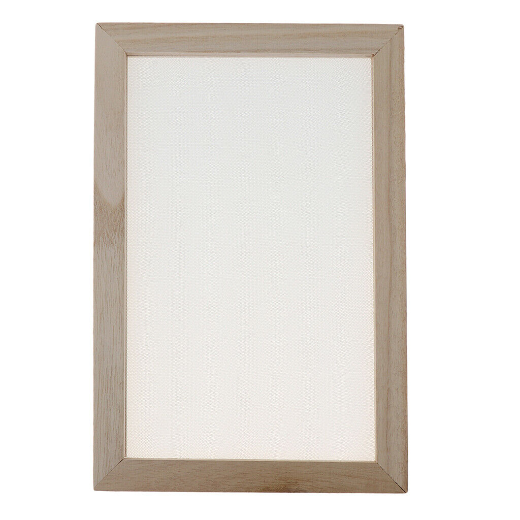 2x Wooden Paper Making Mold Frame Screen for Paper Craft