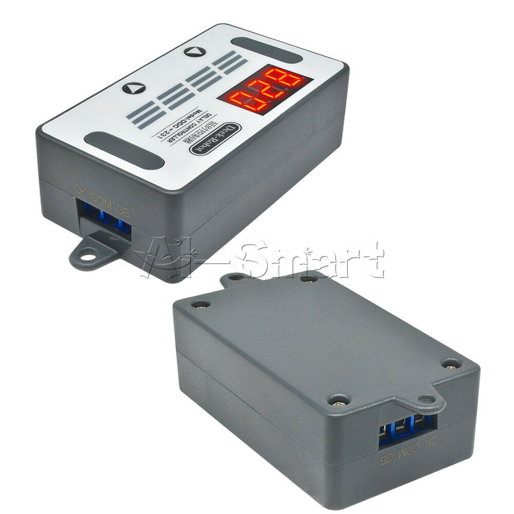 Programmable DC 12V Cycle Timer Digital Relay LED Trigger Switch Module+Buzzer