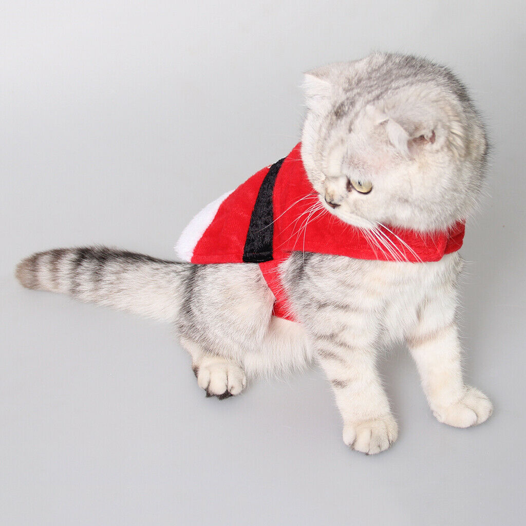 Pet Christmas Hoodie Costume Free Size Pet Christmas Warm Outfit Apparel