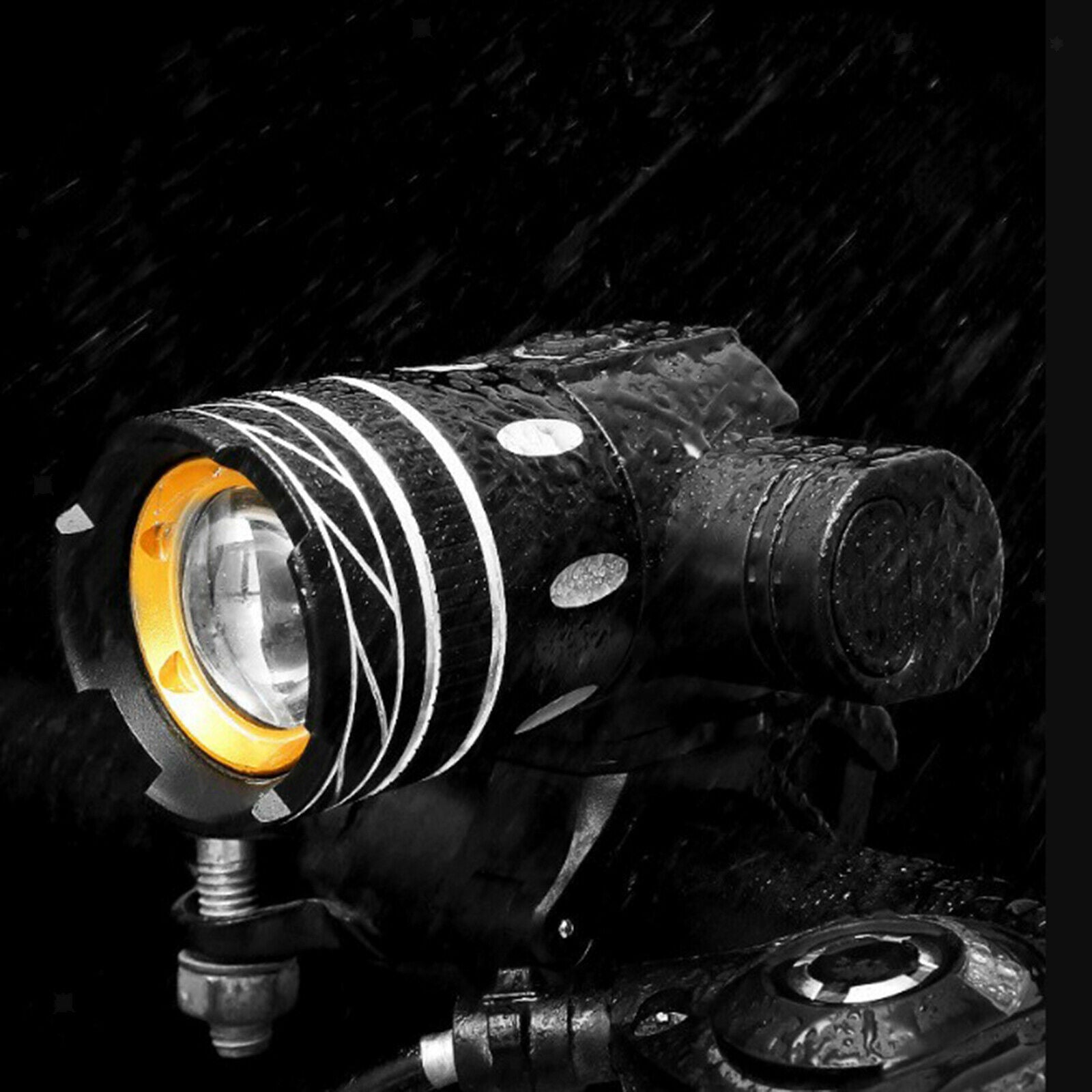 LED Headlight USB Rechargeable Cycling Light Lamp for