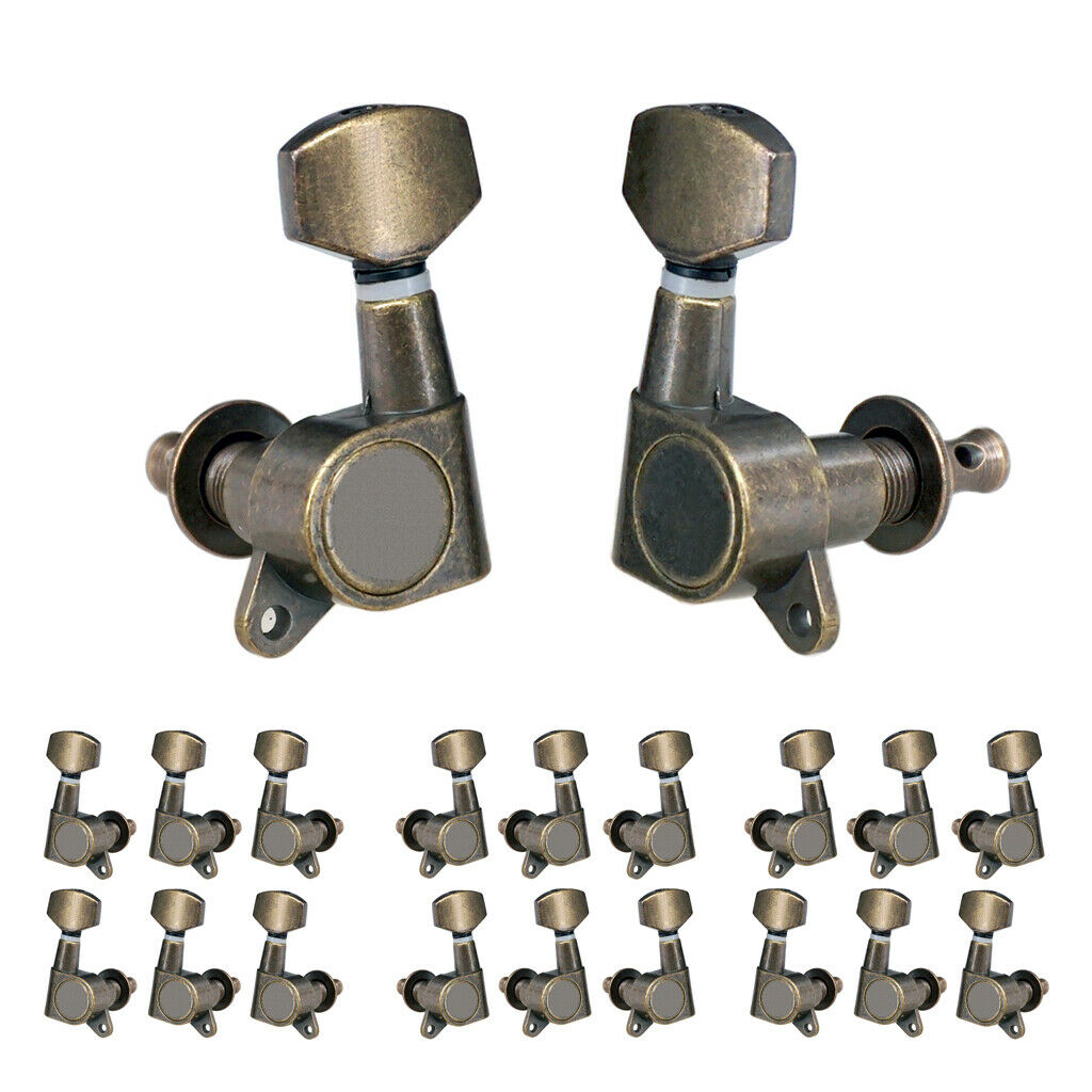 6pcs 6R Sealed Gear Guitar Tuning Pegs Machine Heads for Guitar Accessories