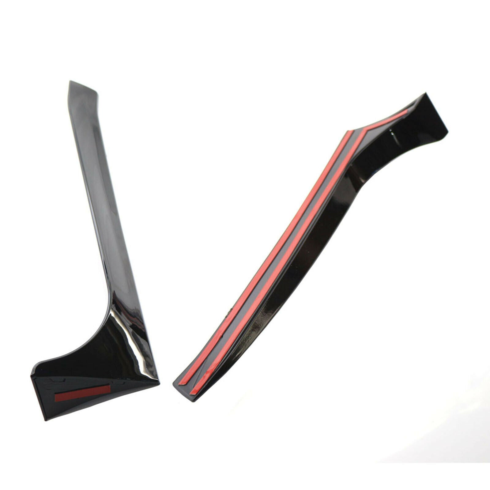 2Pcs Rear Roof Window Side Spoiler Wing Plastic Car-Styling Trim Cover for VW