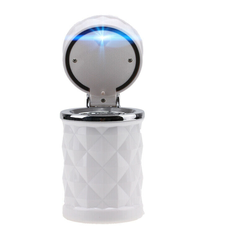 Portable Car Home LED Light Ashtray Auto Travel Cigarette Ash Holder Cup White