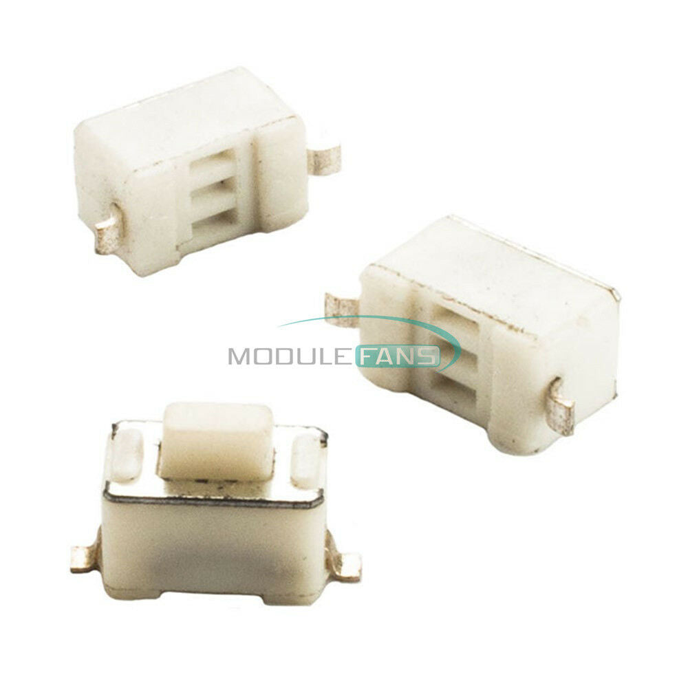 50PCS 3x6x5mm Tactile Pushbutton Key Switch 2 Pins Momentary Tact SMD