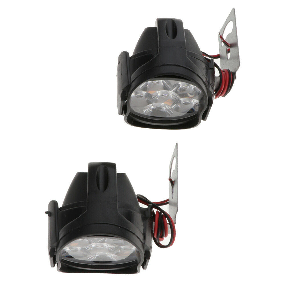 Lots 2 White LED Motorcycle Headlight 10W for Scooter Motorbike ATVs UTVs