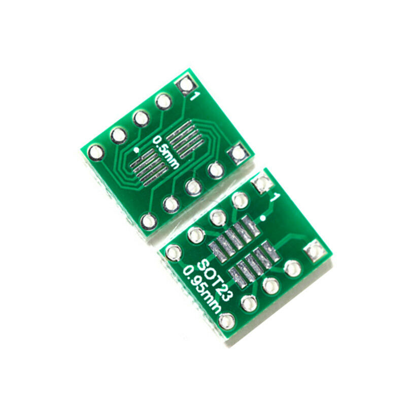 10PCS SOT23 MSOP10 SMD to DIP10 Adapter PCB Board Convertor Double Sides M
