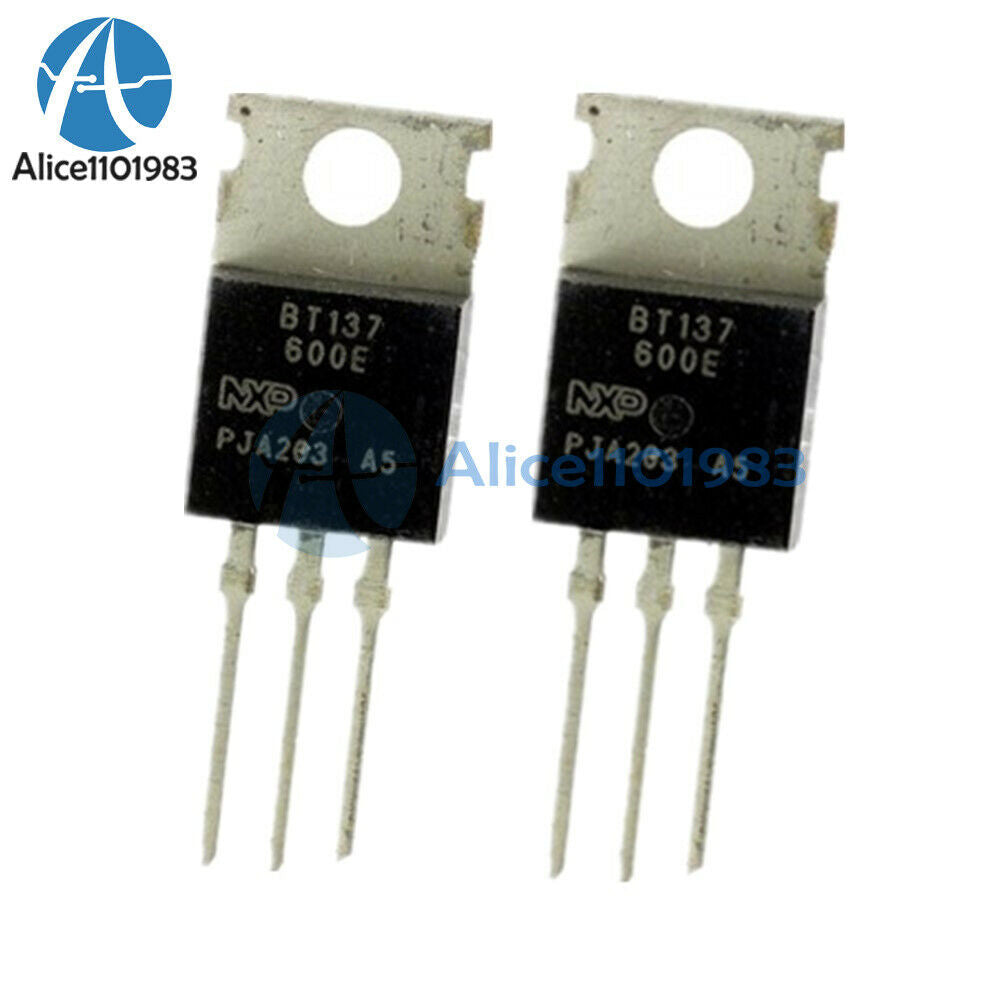 20PCS BT137-600E TO-220 BT137 600V 8A Triacs Thyristor BT137