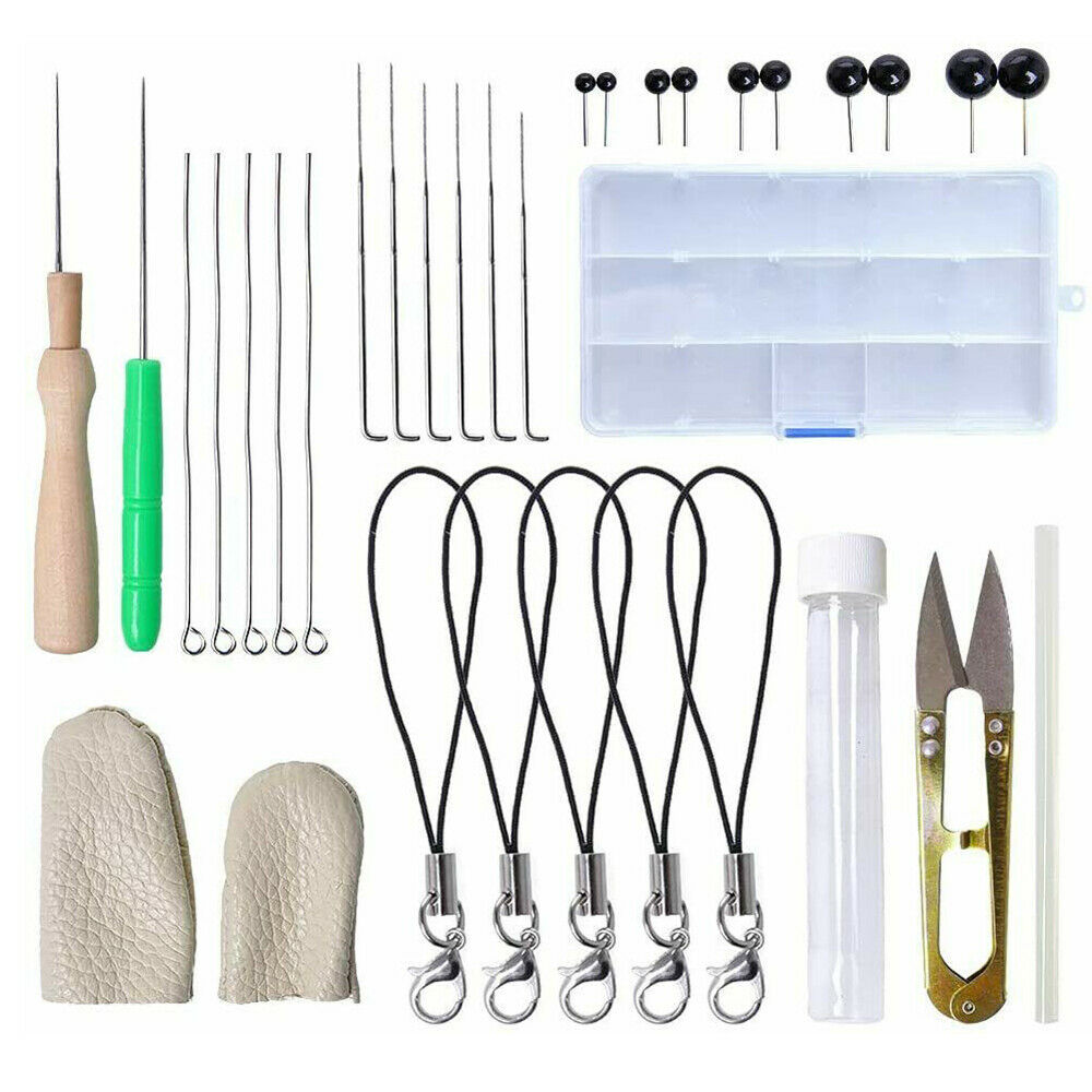 40 Color Wool Felt Needles Tool Set Needle Felting Mat Starter DIY Kit Gift
