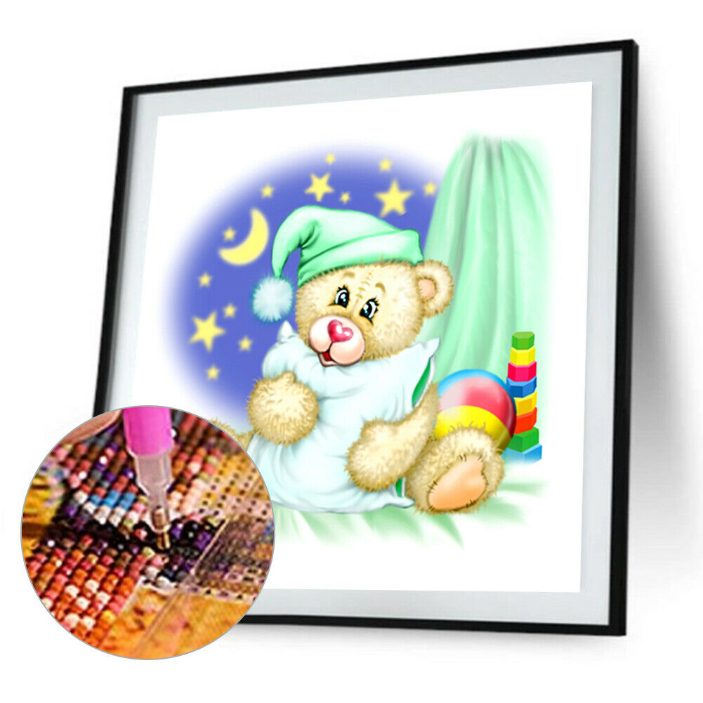Cartoon Bear 5D DIY Full Round Drill Diamond Painting Mosaic Cross Stitch @