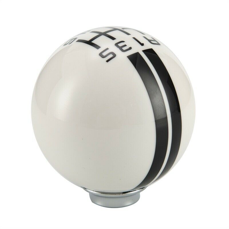 6 Speed Gear Shift Knob for Ford Mustang Shelby GT500 White Manual Shifter