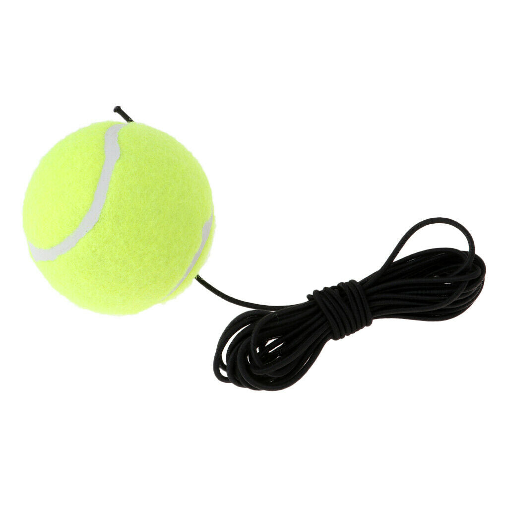 Single Tennis Training Aid Ball & Elastic String for Indoor/Outdoor Practice