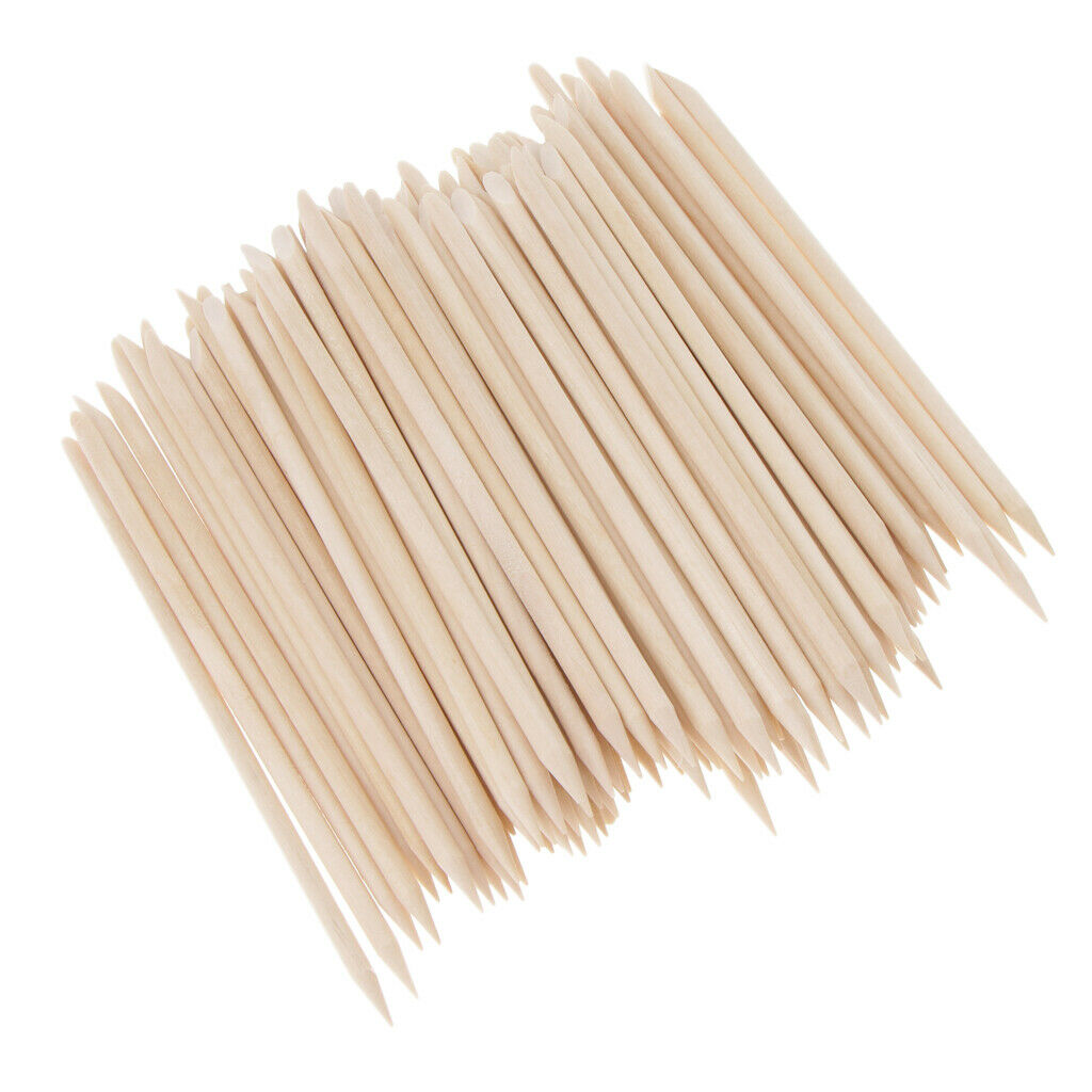 100 pieces wooden sticks nail tool manicure nail art rosewood chopsticks