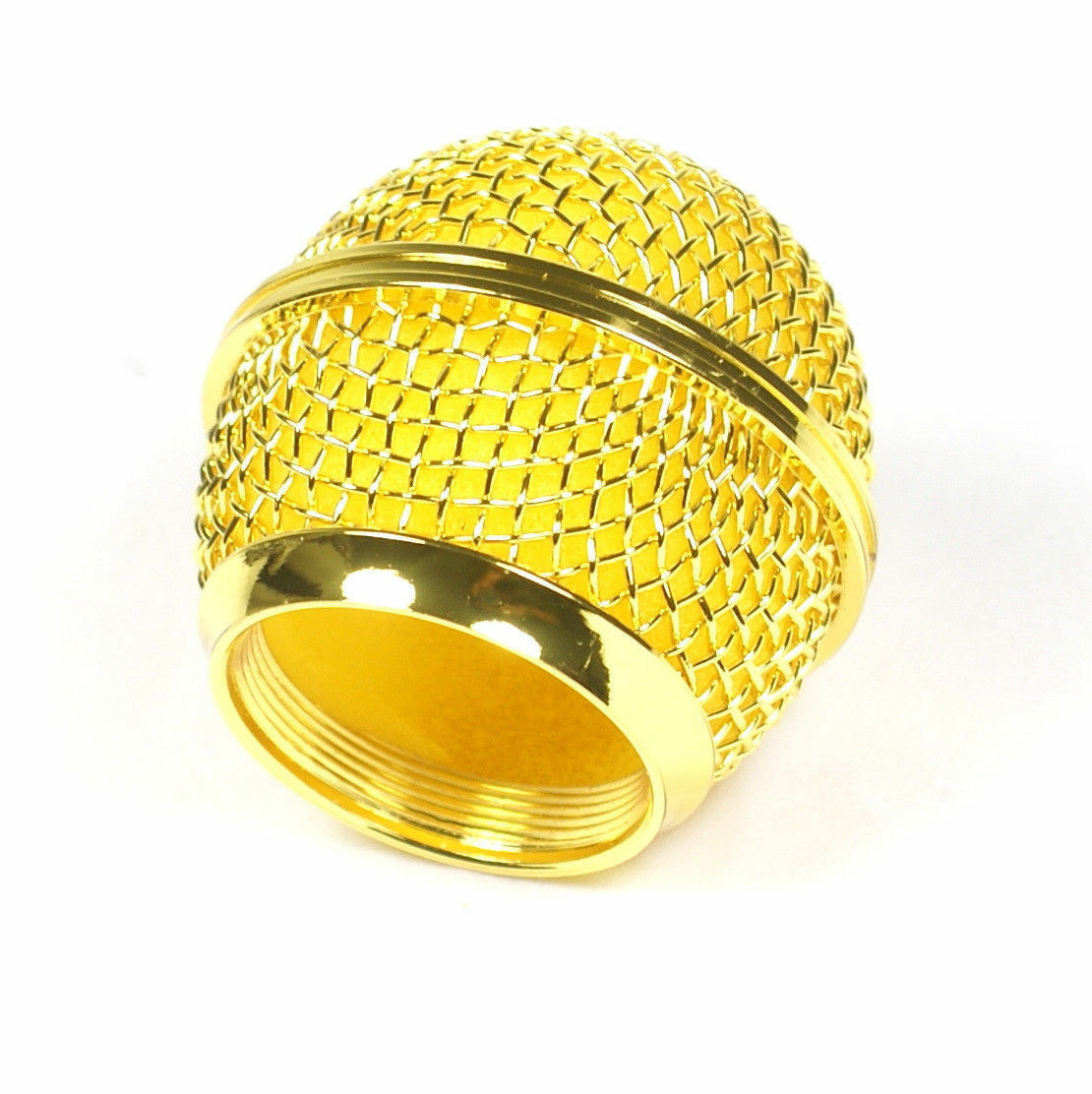 2 Golden Plated Microphone Grille Fits shure SM58 Vocal Microphone Grilles