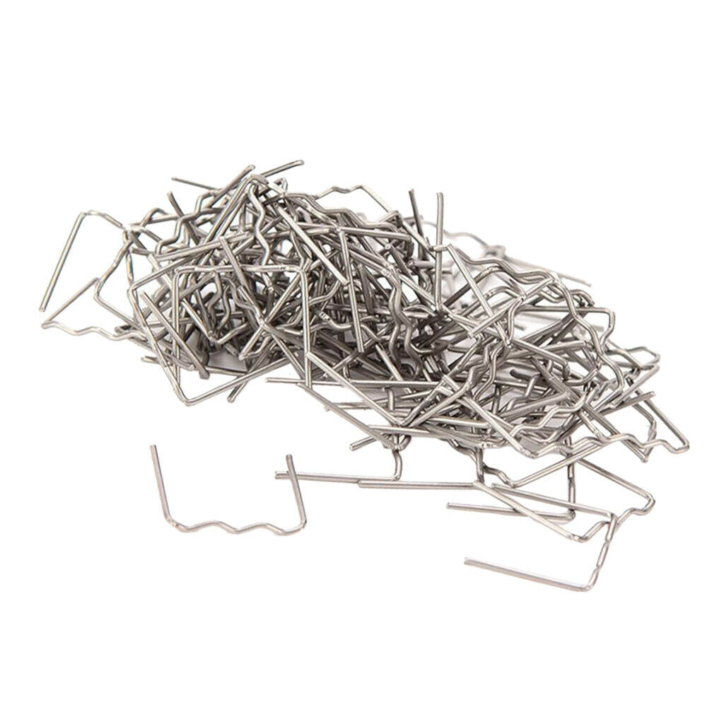 100pcs 0.8mm Pre-Cut S Type Staples Repair Welders For Car Plastic Welder