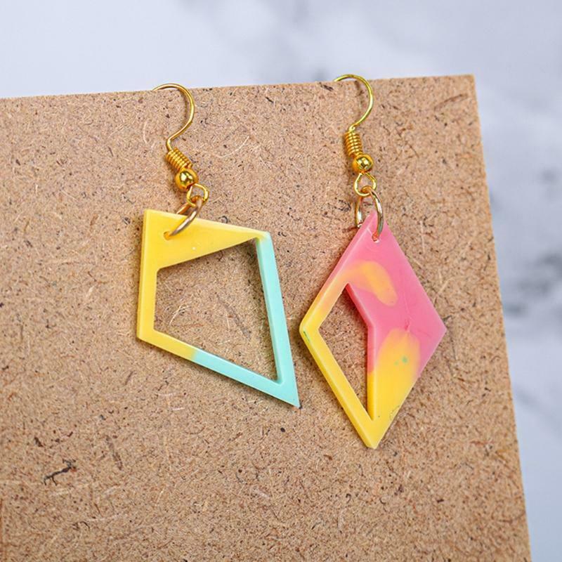 DIY Valentine's Day Theme Love Earring Diamond-shaped Earring Epoxy Mold