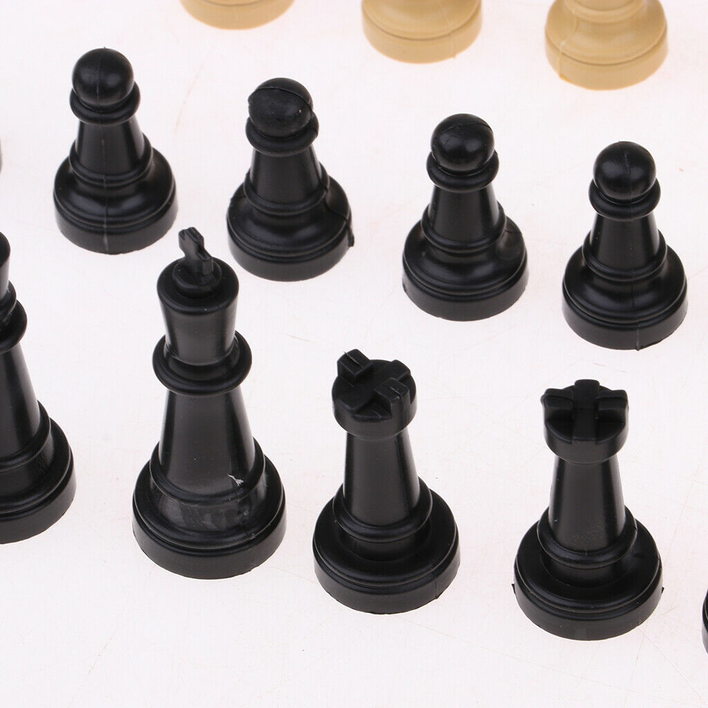 32Pcs Tradtional Board Game Tournament Chess Accessories Pawns Replacement