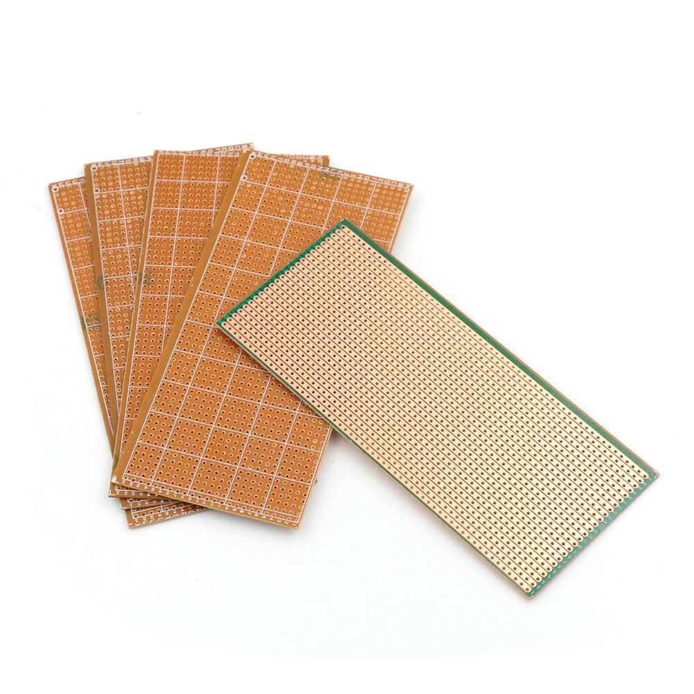 5Pcs 6.5x14.5cm Stripboard Veroboard Uncut PCB Platine Single SideCircuitBoardBD