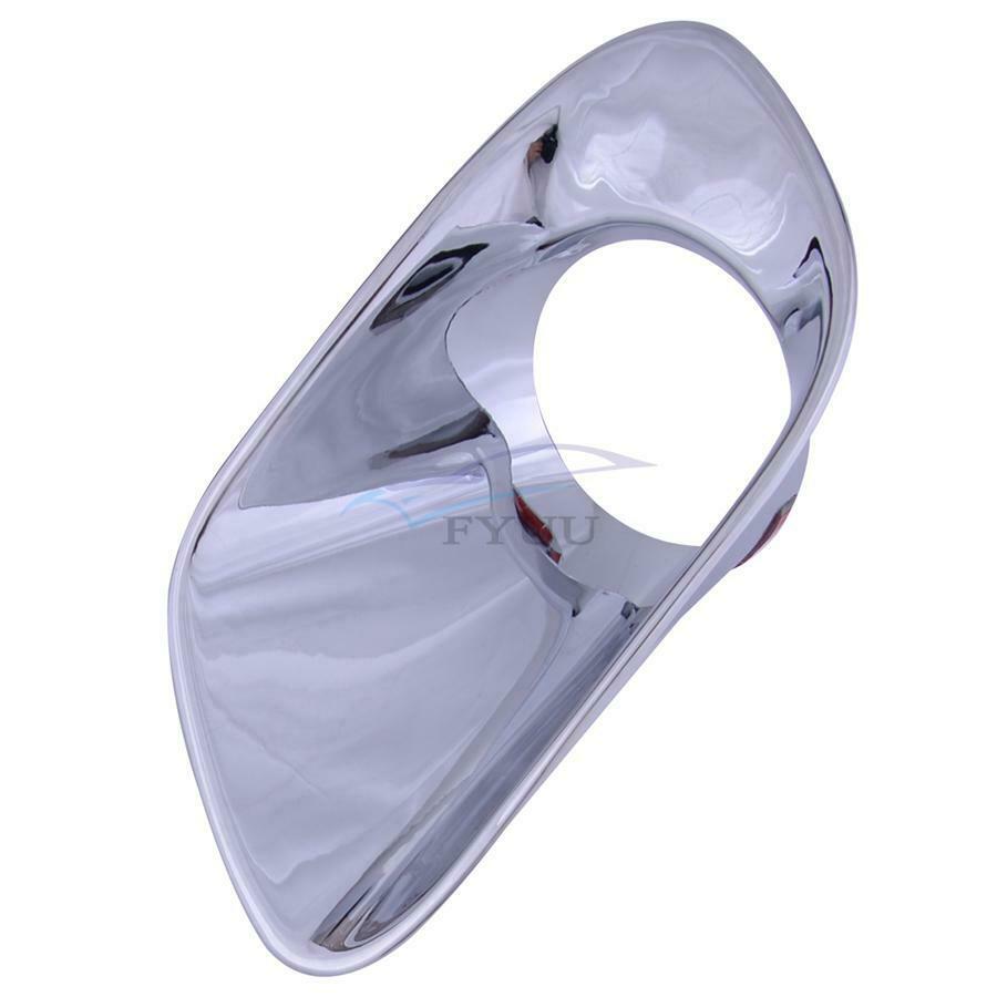 1 Pair Autocar Front Fog Lamp Frame Cover Trim For Jeep Grand Cherokee 2014-2016