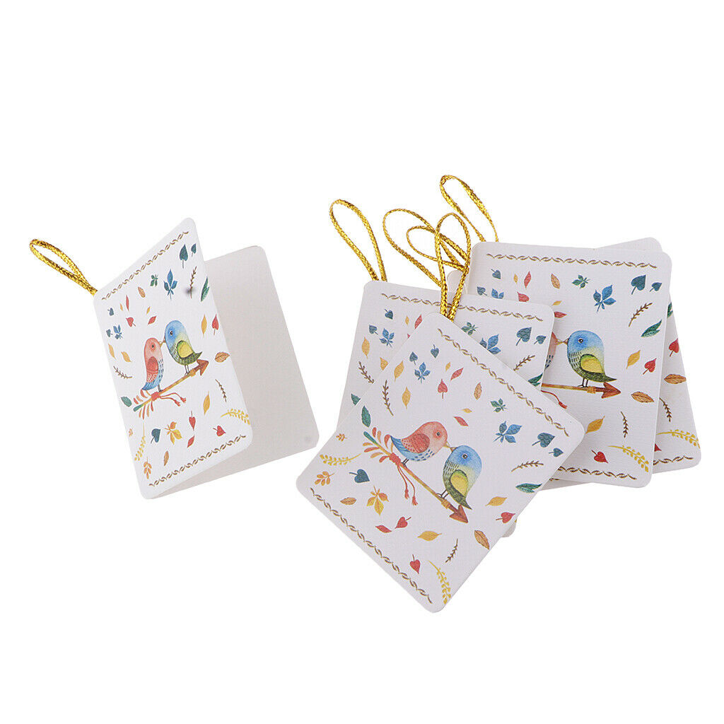 216 Pieces Cartoon Animal Message Note Cards Hanging Gift Card Party Supply