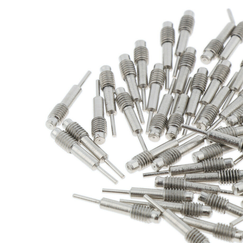 50pcs Spare Pins for Watch Band Strap Link Remover Adjuster Repair Tool Kit