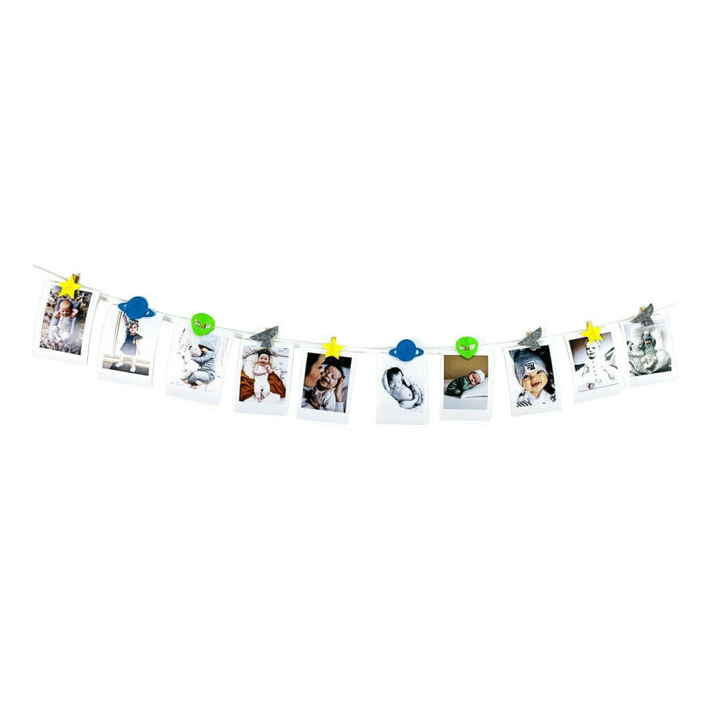 Chromatic Birthday Party Banner Garlands Colorful Banner Alien Themed Banner