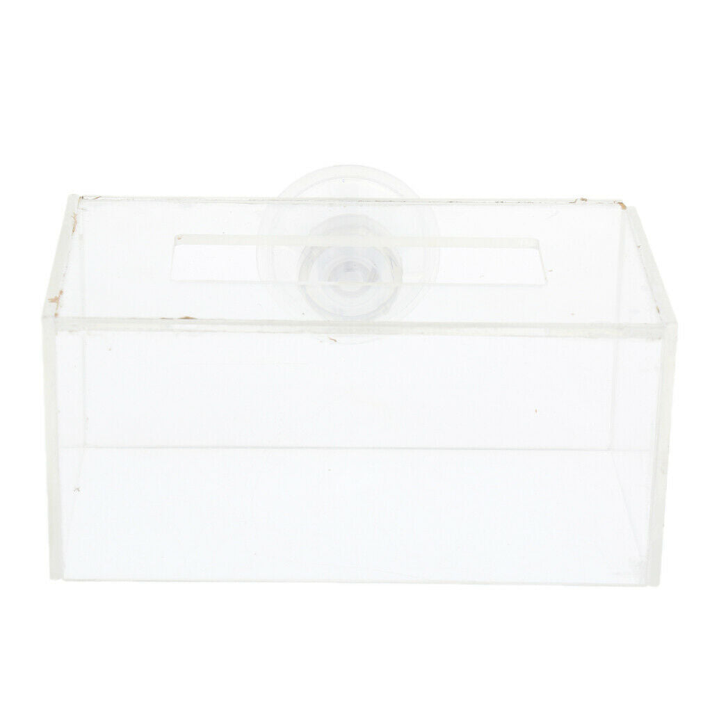 Aquarium   Tank Transparent Circle    Feeding Floating Food Tray