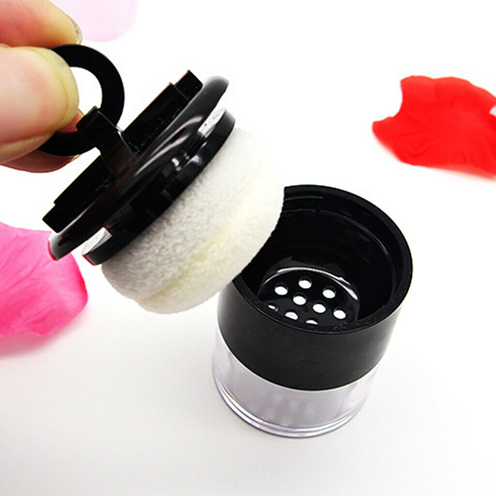 1 Piece 10g Plastic Empty Powder Case, Loose Powder Makeup Container, Clear
