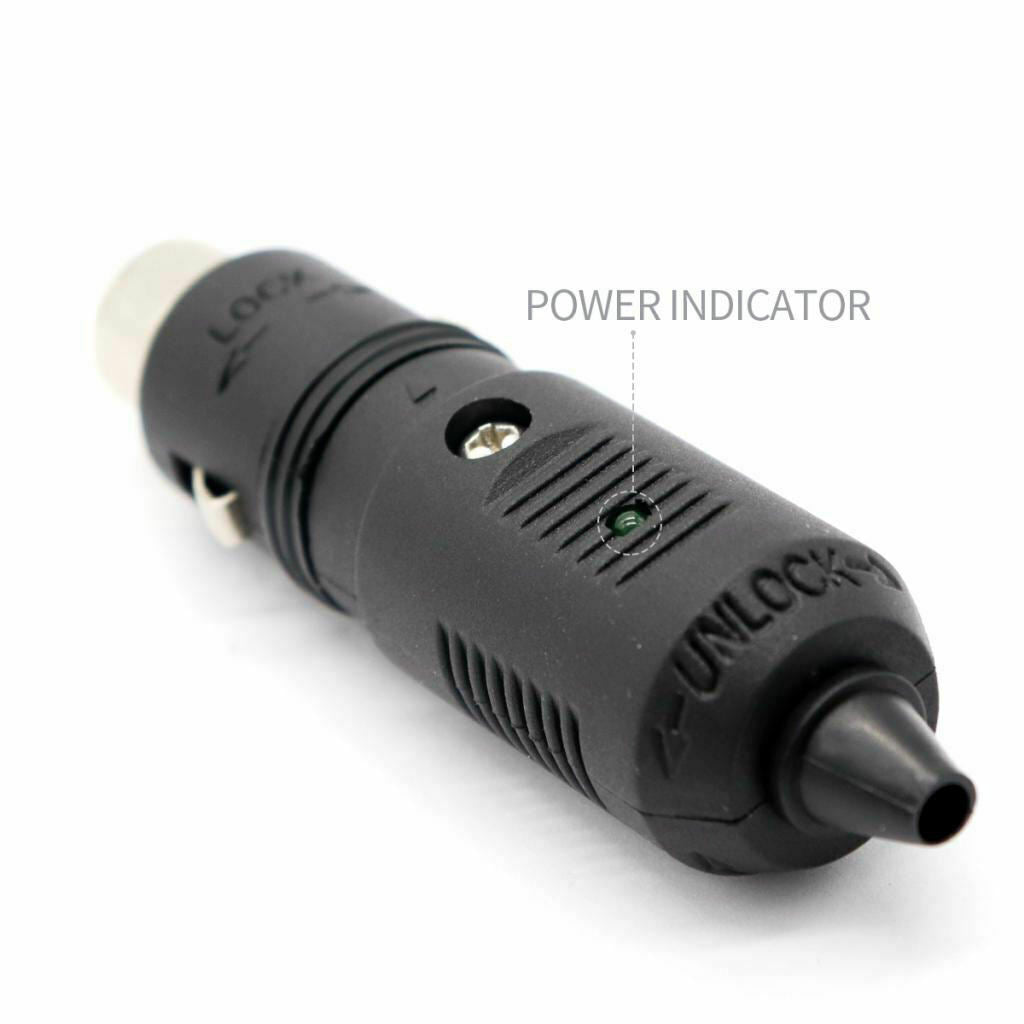1x 12V-24V 5A Male Car Cigarette Lighter Socket Plug Connector