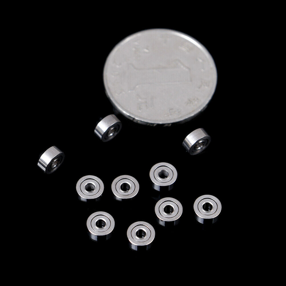 10Pcs MR62ZZ (2x6x2.5mm) metal shielded precision ball bearings mini bear.l8