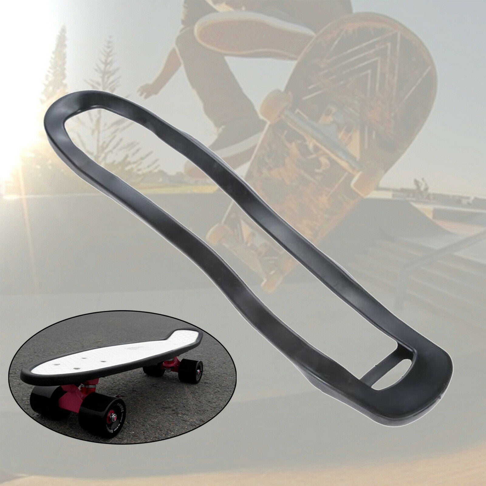 Skateboard Deck Guards Rubber Shock Absorbing Protector Durable for Boys