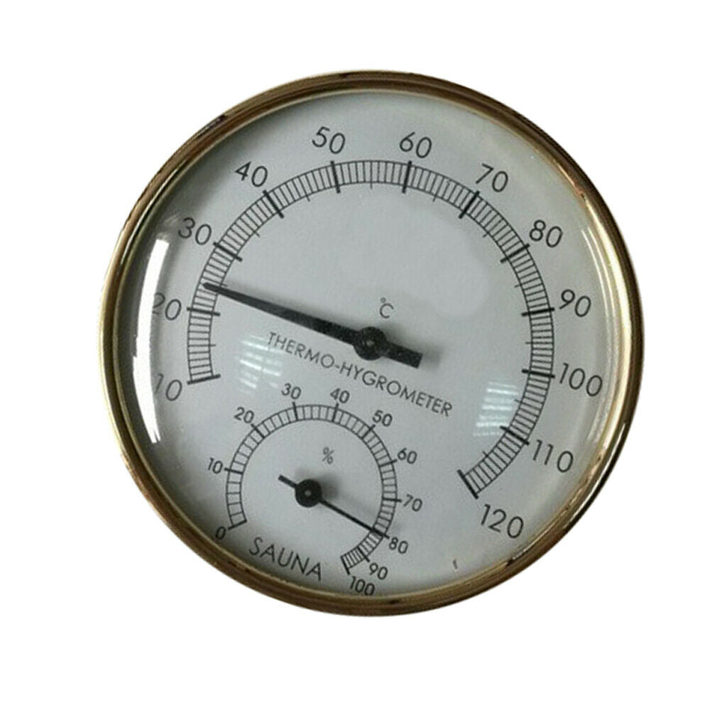 Stainless Steel Sauna Room Indoor Thermometer Hygrometer Temperature Sensor