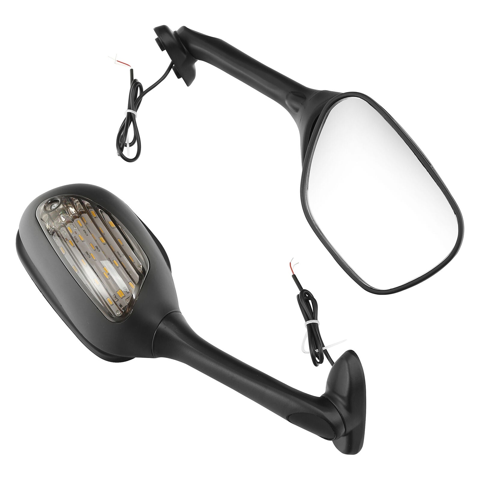 Rear View Mirrors LED Turn Signals Fit For GSXR600/750 2006-2015 1000 2005